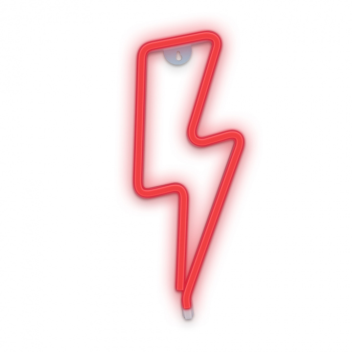 Forever Light Neon LED-valo Flash, paristo + USB FLNEO6, punainen ryhmässä KODINELEKTRONIIKKA / Valaistus / Pöytälamput @ TP E-commerce Nordic AB (38-86897)