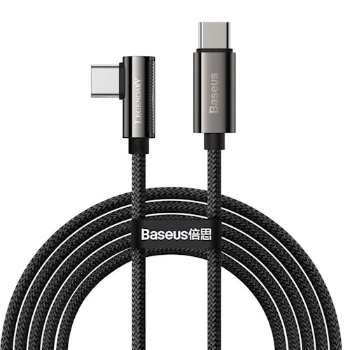 Baseus kabel Legend PD USB-C - USB-C 2,0m 100W, Svart ryhmässä TIETOKOONET & TARVIKKEET / Kaapelit & Sovittimet / USB / USB-C @ TP E-commerce Nordic AB (38-86924)