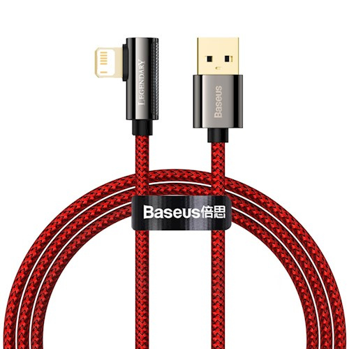 Baseus kabel Legend USB - Lightning 1,0m 2,4A, Röd ryhmässä ÄLYPUHELIMET JA TABLETIT / Laturit & Kaapelit / Kaapelit / Lightning kaapelit @ TP E-commerce Nordic AB (38-86929)