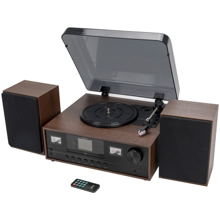 Denver Retro Music System TT/BT/DAB+/ ryhmässä KODINELEKTRONIIKKA / Ääni & Kuva / Kotiteatteri, HiFi ja kannettavat / Compact Stereo & Levysoitin @ TP E-commerce Nordic AB (38-87249)