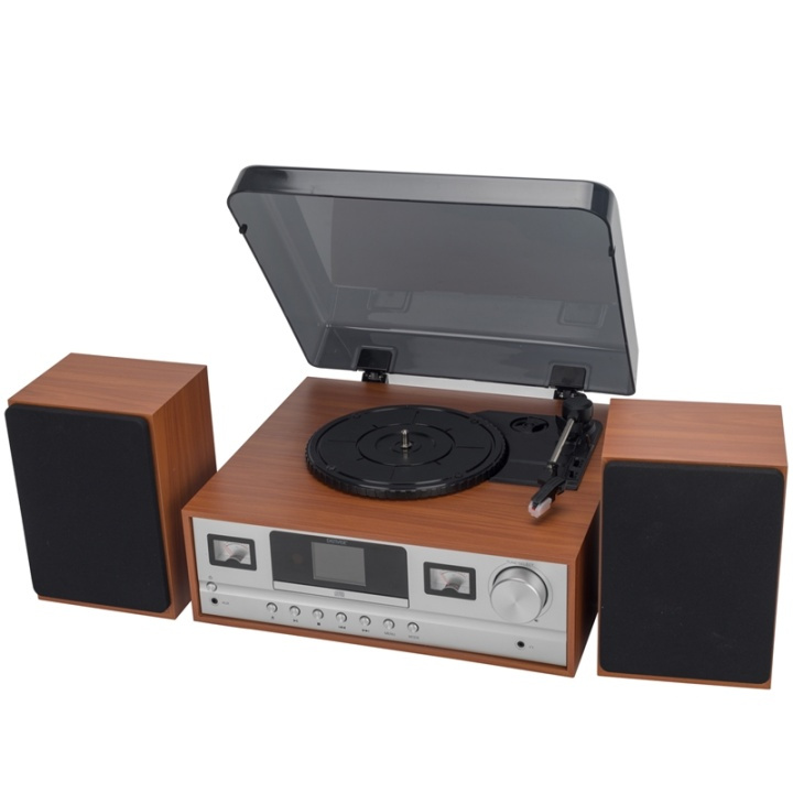 Denver Retro Music System TT/BT/DAB+/ ryhmässä KODINELEKTRONIIKKA / Ääni & Kuva / Kotiteatteri, HiFi ja kannettavat / Compact Stereo & Levysoitin @ TP E-commerce Nordic AB (38-87250)