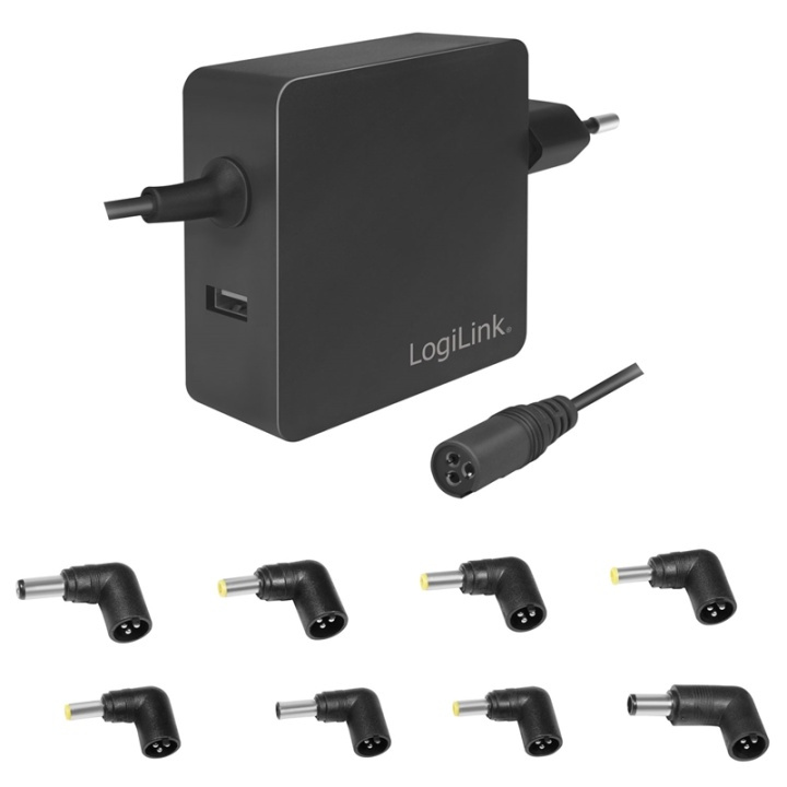 LogiLink Laptop-strömadapter + USB-ladd ryhmässä TIETOKOONET & TARVIKKEET / Kannettavat tietokoneet & tarvikkeet / Laturi / Seinälaturi / Universal @ TP E-commerce Nordic AB (38-87668)