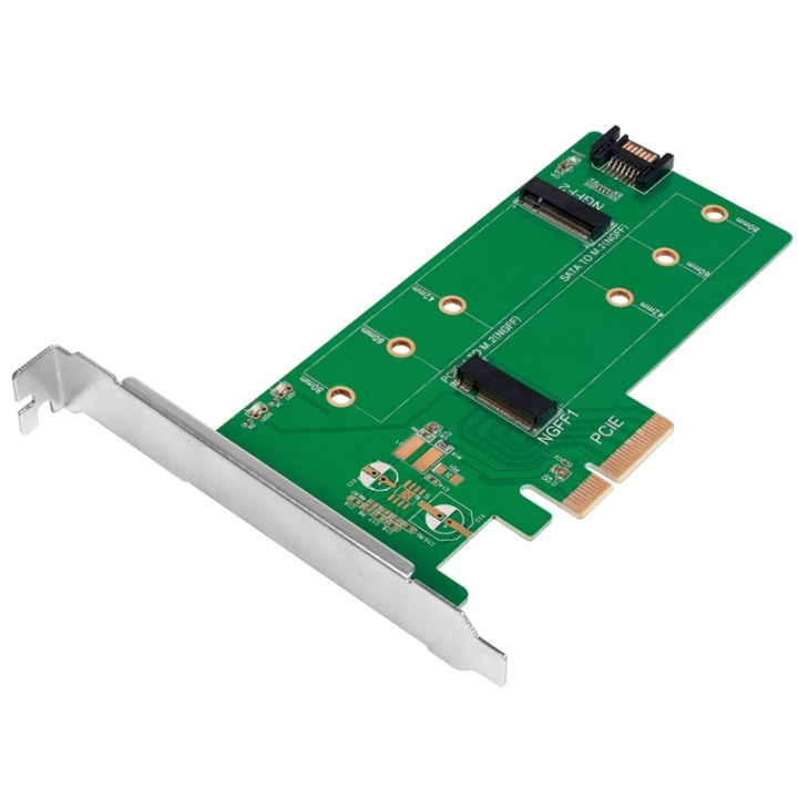 LogiLink PCI-Express -> 2x M.2 SSD + 1x ryhmässä TIETOKOONET & TARVIKKEET / Tietokoneen komponentit / Kovalevyt / Sovittimet & Tarvikkeet @ TP E-commerce Nordic AB (38-87680)