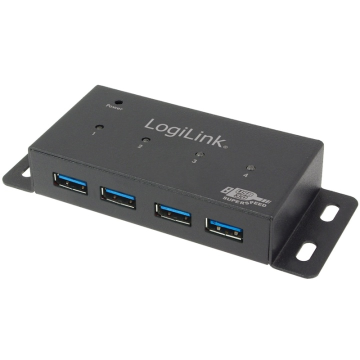 LogiLink USB 3.0-hub 4-port ryhmässä TIETOKOONET & TARVIKKEET / Tietokonetarvikkeet / USB-telakat @ TP E-commerce Nordic AB (38-87687)