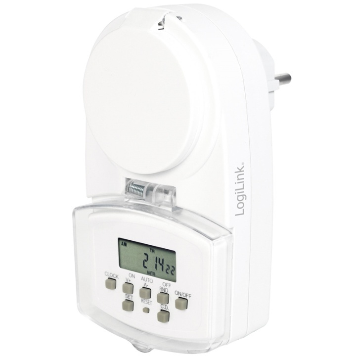 LogiLink Ulkoilma-ajastin Digitaalinen 1800W IP44 ryhmässä KOTI, TALOUS JA PUUTARHA / Sähkö & Valaistus / Ajastin @ TP E-commerce Nordic AB (38-87690)