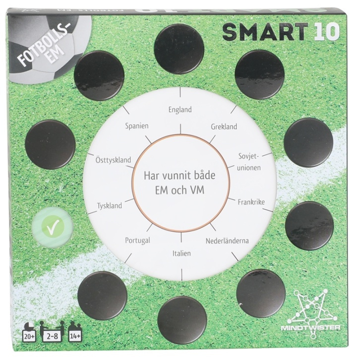Peliko Smart10 Frågekort Fotbolls EM ryhmässä LELUT, TUOTTEET LAPSILLE JA VAUVOILLE / Peli / Lautapelit @ TP E-commerce Nordic AB (38-87864)
