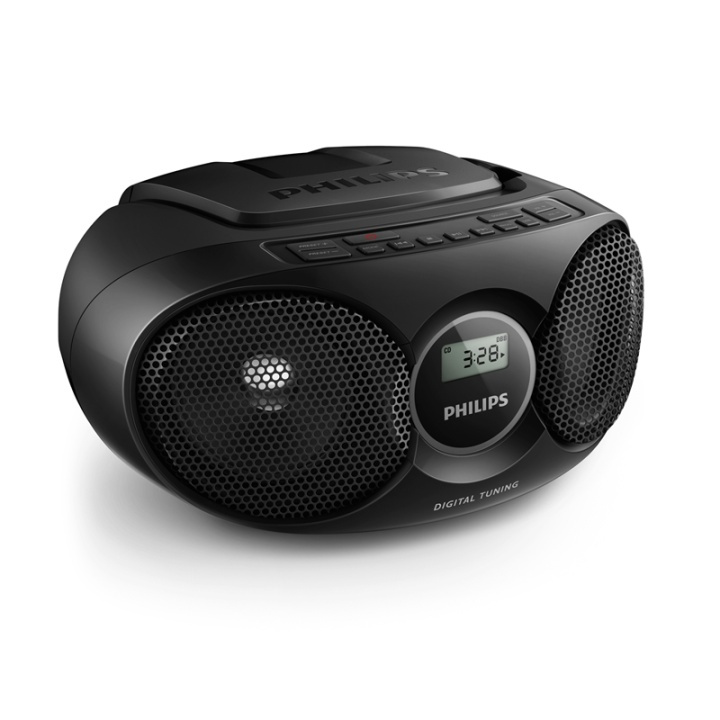 Philips Boombox CD/Radio Svart ryhmässä KODINELEKTRONIIKKA / Ääni & Kuva / Kotiteatteri, HiFi ja kannettavat / Kannettavat musiikkisoittimet / CD-sottimet @ TP E-commerce Nordic AB (38-87884)