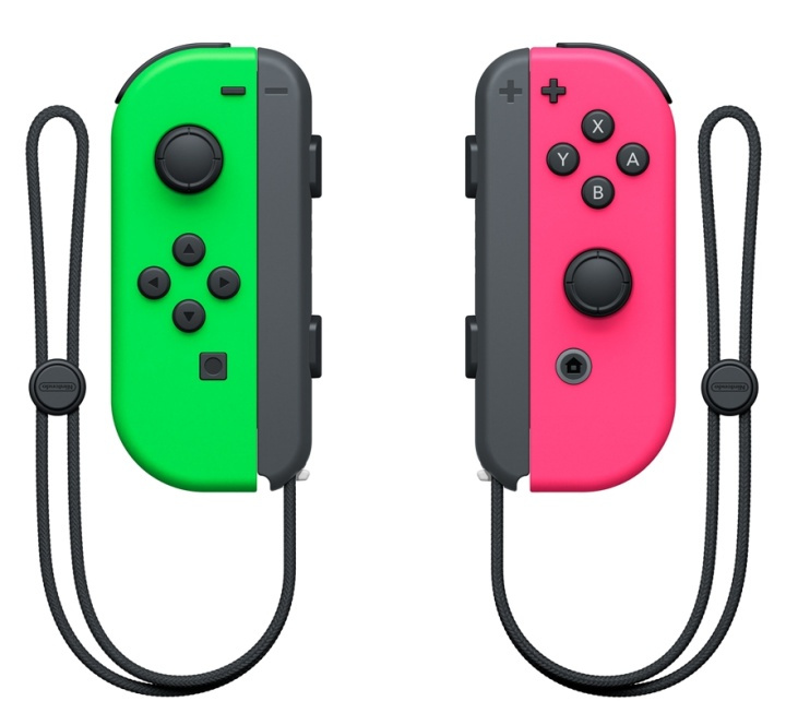 Nintendo Switch Joy-Con Pair, Neon Grön/Neon Rosa ryhmässä KODINELEKTRONIIKKA / Pelikonsolit & Tarvikkeet / Nintendo Switch / Tarvikkeet @ TP E-commerce Nordic AB (38-88014)
