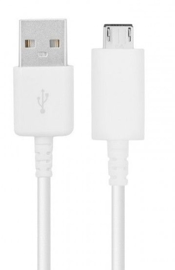 Samsung EP-DG925UWE, microUSB-kabel, 1m, Vit, Bulk ryhmässä ÄLYPUHELIMET JA TABLETIT / Laturit & Kaapelit / Kaapelit / MicroUSB-kaapelit @ TP E-commerce Nordic AB (38-88033)