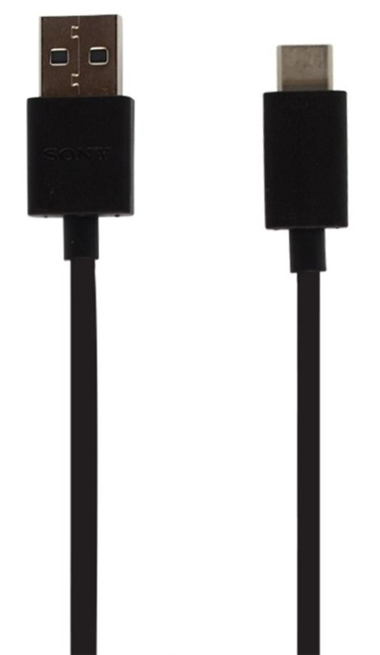 SONY UCB20 , USB typ C-kabel, 1m, Bulk, Svart ryhmässä ÄLYPUHELIMET JA TABLETIT / Laturit & Kaapelit / Kaapelit / MicroUSB-kaapelit @ TP E-commerce Nordic AB (38-88041)