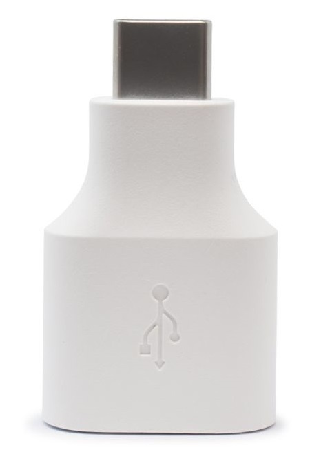 Google-sovitin USB-USB-C:hen, irtotavarana, valkoinen ryhmässä ÄLYPUHELIMET JA TABLETIT / Laturit & Kaapelit / Sovittimet @ TP E-commerce Nordic AB (38-88044)