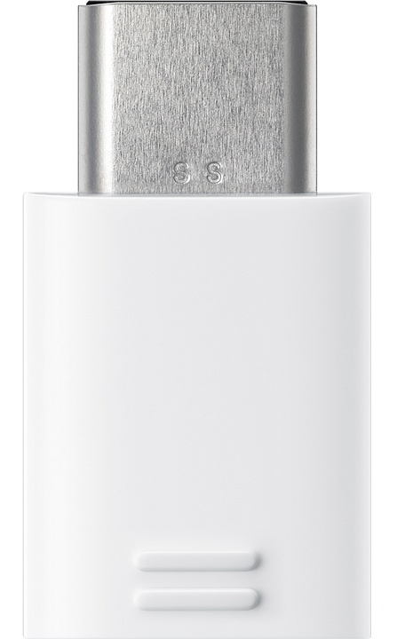Samsung-sovitin microUSB-USB-USB-C, valkoinen, irtotavarana ryhmässä ÄLYPUHELIMET JA TABLETIT / Laturit & Kaapelit / Sovittimet @ TP E-commerce Nordic AB (38-88050)