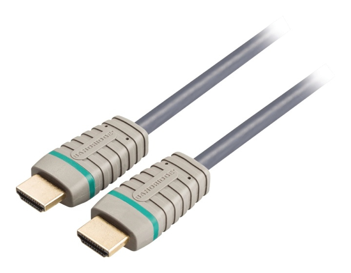 Höghastighets HDMI-kabel med Ethernet, HDMI till HDMI, 2m ryhmässä KODINELEKTRONIIKKA / Kaapelit & Sovittimet / HDMI / Kaapelit @ TP E-commerce Nordic AB (38-88100)