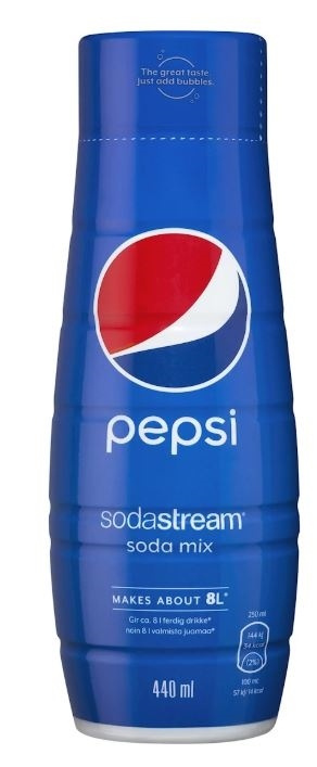 SodaStream Pepsi 440ml - Tekee 8 litraa ryhmässä KOTI, TALOUS JA PUUTARHA / Kodinkoneet / Vesi ja mehu / Hiilihapotuslaitteet / Mausteet @ TP E-commerce Nordic AB (38-88280)