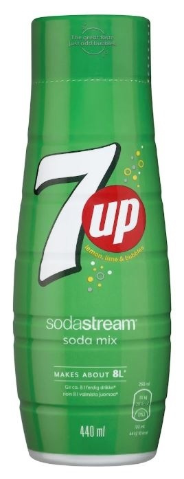 SodaStream 7Up 440ml - Ger 8 liter ryhmässä KOTI, TALOUS JA PUUTARHA / Kodinkoneet / Vesi ja mehu / Hiilihapotuslaitteet / Mausteet @ TP E-commerce Nordic AB (38-88281)