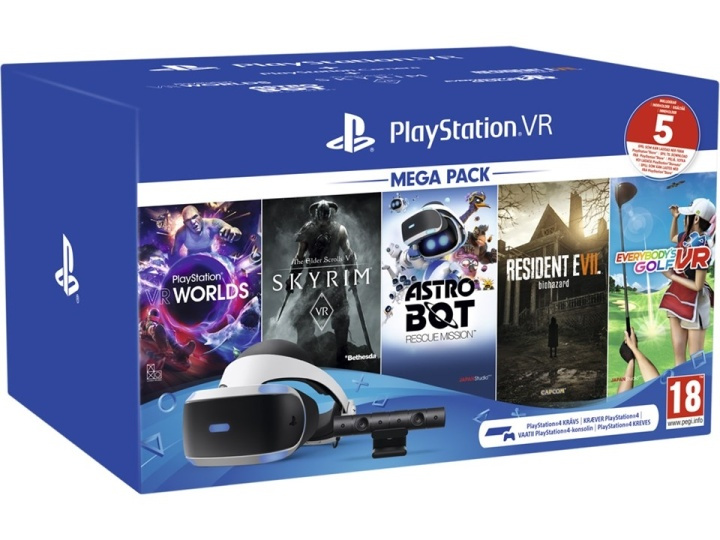 PlayStation VR Mega Pack inkl. kamera, Fyndvara ryhmässä Kampanjat / Bargain Sale @ Teknikproffset Nordic AB (38-88404D3)
