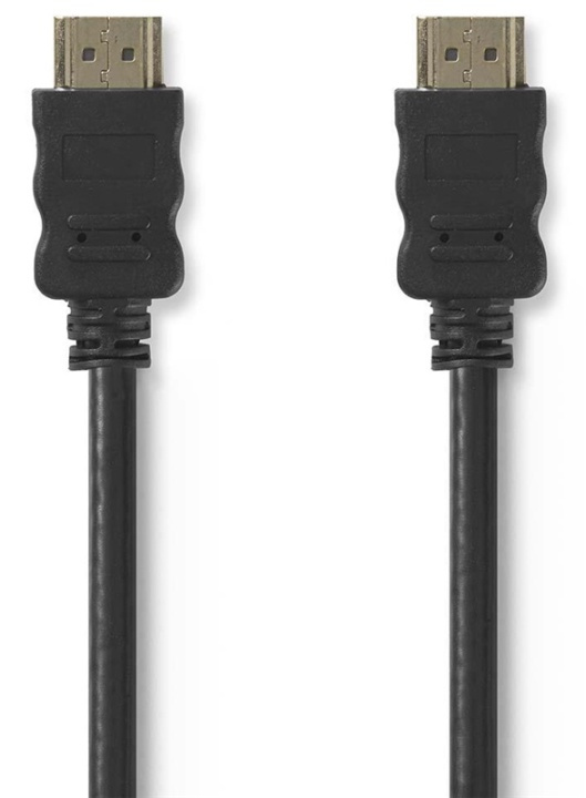 Nedis High Speed ​​HDMI ™ Kaapeli Ethernet | HDMI™ liitin | HDMI™ liitin | 4K@30Hz | ARC | 10.2 Gbps | 1.50 m | Pyöreä | PVC | Musta | Panta ryhmässä KODINELEKTRONIIKKA / Kaapelit & Sovittimet / HDMI / Kaapelit @ TP E-commerce Nordic AB (38-88426)