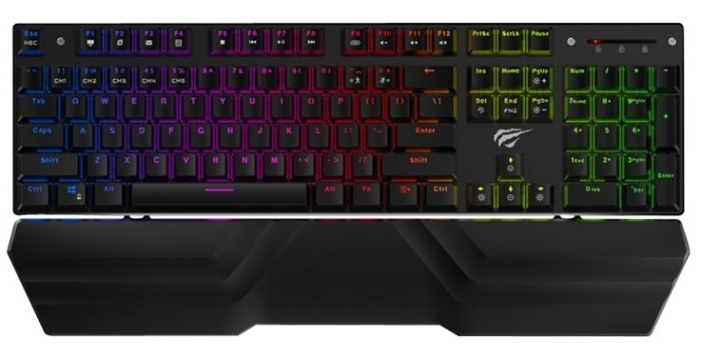 Havit Mekaniskt RGB Gamingtangentbord ryhmässä TIETOKOONET & TARVIKKEET / Hiiret & Näppäimistöt / Näppäimistöt / Langalliset @ TP E-commerce Nordic AB (38-88470)