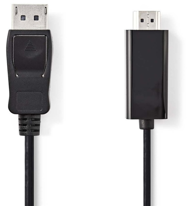 DisplayPort kaapeli | DisplayPort uros | HDMI™ liitin | 1080p | Niklattu | 2.00 m | Pyöreä | PVC | Musta | Kirjekuori ryhmässä KODINELEKTRONIIKKA / Kaapelit & Sovittimet / HDMI / Kaapelit @ TP E-commerce Nordic AB (38-89011)
