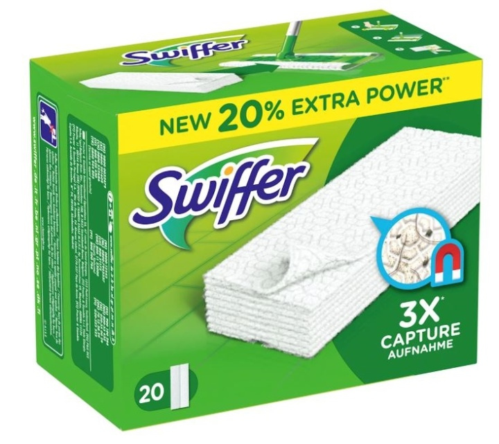 Swiffer kuivapuhdistusliinat, 20-pakkaus, 20-pack ryhmässä KOTI, TALOUS JA PUUTARHA / Siivoustuotteet / Siivoustarvikkeet @ TP E-commerce Nordic AB (38-89038)