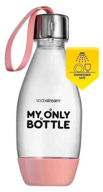 SodaStream My Only Bottle 0,5 l, Rosa ryhmässä KOTI, TALOUS JA PUUTARHA / Kodinkoneet / Vesi ja mehu / Hiilihapotuslaitteet / Tarvikkeet @ TP E-commerce Nordic AB (38-89121)