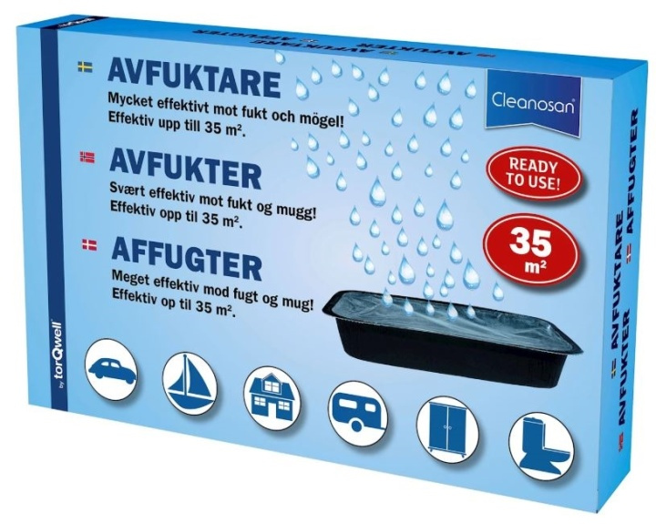 Cleanosan Engångs-avfuktare som täcker upp till 35 m² ryhmässä AUTO / antennit & Tarvikkeet / Muut tarvikkeet @ TP E-commerce Nordic AB (38-89322)