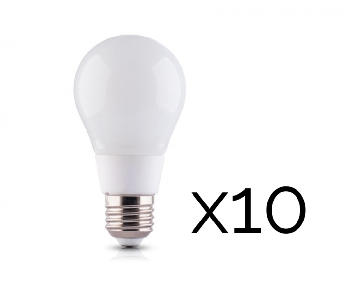 LED-lamppu E27 8W 230V 4500K 10-pack, valkoinen neutraali ryhmässä KODINELEKTRONIIKKA / Valaistus / LED-lamput @ TP E-commerce Nordic AB (38-89341-PKT10)