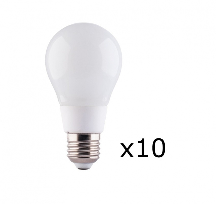 LED-lampa E27 8W 230V 6000K 10-pack, Kallvit ryhmässä KODINELEKTRONIIKKA / Valaistus / LED-lamput @ TP E-commerce Nordic AB (38-89342-PKT10)