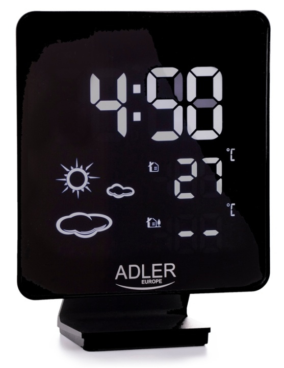 Adler AD 1176 Sääasema kellolla ryhmässä KOTI, TALOUS JA PUUTARHA / Tuulettimet ja ilmastointilaitteet / Lämpömittarit ja sääasemat @ TP E-commerce Nordic AB (38-89370)