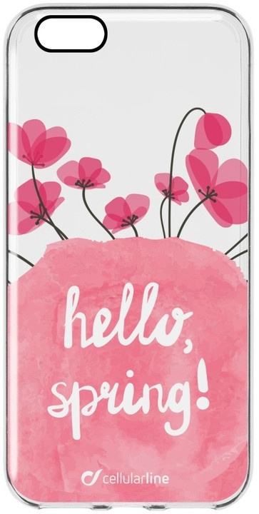 Cellularline Bloom, TPU kotelo iPhone 6/6S, läpinäkyvä, jossa kukkia ryhmässä ÄLYPUHELIMET JA TABLETIT / Puhelimen suojakotelo / Apple / iPhone 6/6S / Suoja @ TP E-commerce Nordic AB (38-89514)