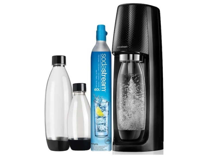 SodaStream Spirit Megapack (inkl. patron & 2x1L PET-flaskor & 1x0,5L PET-flaskor ryhmässä KOTI, TALOUS JA PUUTARHA / Kodinkoneet / Vesi ja mehu / Hiilihapotuslaitteet / Hiilihapotuslaitteet @ Teknikproffset Nordic AB (38-89540)