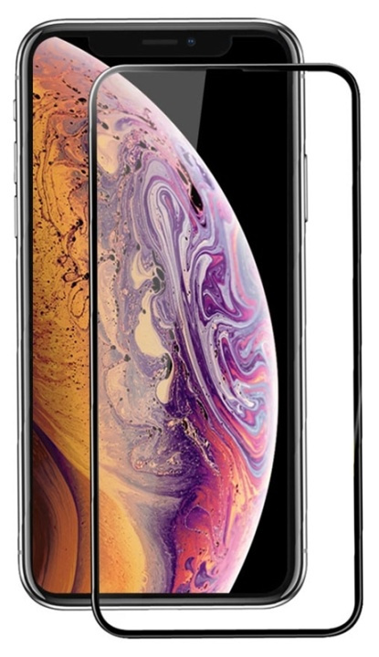 Mr. Yes Täysi näytönsuoja karkaistua lasia iPhone 12 Mini, musta ryhmässä ÄLYPUHELIMET JA TABLETIT / Puhelimen suojakotelo / Apple / iPhone 12 Mini / Näytönsuoja @ TP E-commerce Nordic AB (38-89627)