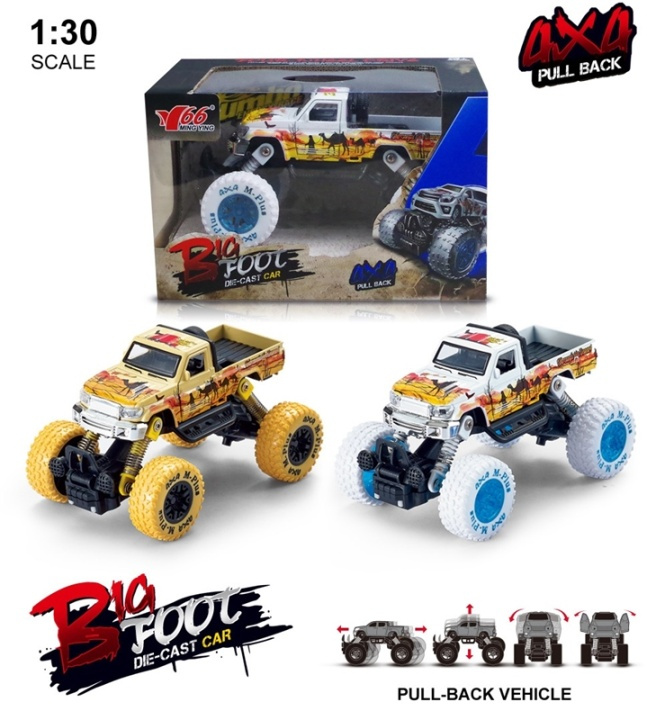 Vetävä 4x4 Monster Truck mittakaavassa 1:30 ryhmässä LELUT, TUOTTEET LAPSILLE JA VAUVOILLE / Leikkikalut, Askartelu &Pelit / Leikkiautot @ TP E-commerce Nordic AB (38-89652)