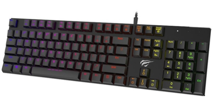 Havit HV-KB395L Mekanisk tangentbord med RGB ryhmässä TIETOKOONET & TARVIKKEET / GAMING / Näppäimistöt @ TP E-commerce Nordic AB (38-89693)