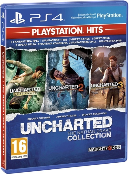 Sony PlayStation Uncharted - The Nathan Drake Collection (PlayStation Hits) -peli, PS4 ryhmässä KODINELEKTRONIIKKA / Pelikonsolit & Tarvikkeet / Sony PlayStation 4 / Peli @ TP E-commerce Nordic AB (38-89765)