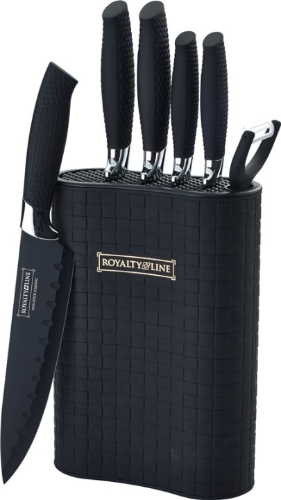 Royalty Line 5st knivar med knivställ ryhmässä KOTI, TALOUS JA PUUTARHA / Keittiövälineet / Keittiöveitset ja veitsenteroittimet @ TP E-commerce Nordic AB (38-89994)