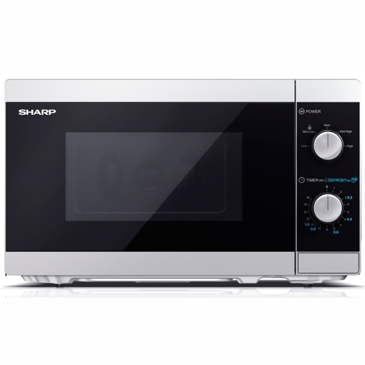 Sharp Mikroaaltouuni 20l Mekaaninen paneeli 800W Hopea ryhmässä KOTI, TALOUS JA PUUTARHA / Kodinkoneet / Mikroaaltouunit @ TP E-commerce Nordic AB (38-90226)
