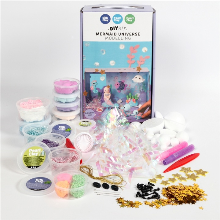 Silk Clay Sjöjungfruns Värld Modellering ryhmässä LELUT, TUOTTEET LAPSILLE JA VAUVOILLE / Leikkikalut, Askartelu &Pelit / Pelaa savea, leikkiä hiekkaa ja tarvikkeita @ TP E-commerce Nordic AB (38-90241)
