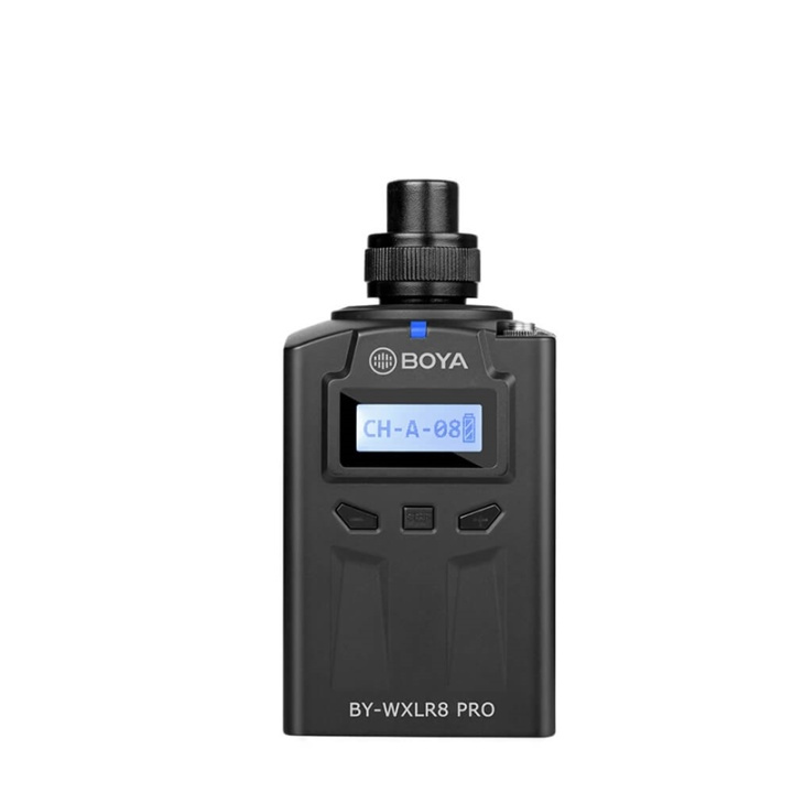 BOYA Sändare Trådlös XLR BY-WXLR8 Pro ryhmässä KODINELEKTRONIIKKA / Ääni & Kuva / Kädessä pidettävät mikrofonit @ TP E-commerce Nordic AB (38-90565)
