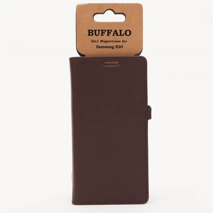 Buffalo Lompakko Samsung S20 Ruskea ryhmässä ÄLYPUHELIMET JA TABLETIT / Puhelimen suojakotelo / Samsung @ TP E-commerce Nordic AB (38-90580)
