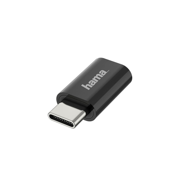 Hama USB-C Adapter till Micro-USB USB 2.0, 480 Mbps ryhmässä ÄLYPUHELIMET JA TABLETIT / Laturit & Kaapelit / Sovittimet @ TP E-commerce Nordic AB (38-90708)