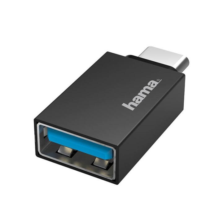 HAMA USB-C Adapter till USB-A USB 3.2 Gen1, 5 Gbps ryhmässä ÄLYPUHELIMET JA TABLETIT / Laturit & Kaapelit / Sovittimet @ TP E-commerce Nordic AB (38-90709)