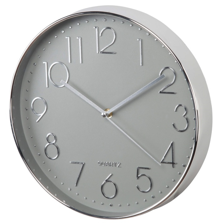 Hama Väggklocka Elegant Silver/Grå ryhmässä KOTI, TALOUS JA PUUTARHA / Kellot ja laskimet / Seinäkellot @ TP E-commerce Nordic AB (38-90748)