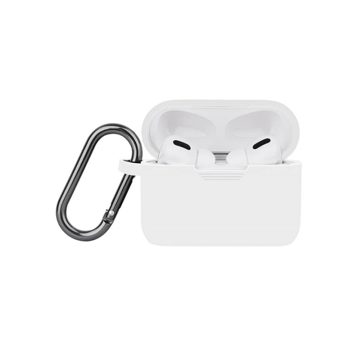 North Airpods Pro Skyddsväska Silicone Karbinhängare Vit ryhmässä KODINELEKTRONIIKKA / Ääni & Kuva / Kuulokkeet & Tarvikkeet / Tarvikkeet @ TP E-commerce Nordic AB (38-91014)