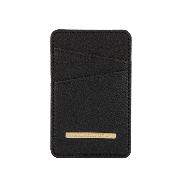 Onsala COLLECTION Kortfodral Svart Saffiano Universal 2 Kortplatser ryhmässä ÄLYPUHELIMET JA TABLETIT / Muut tarvikkeet / Muut @ TP E-commerce Nordic AB (38-91046)
