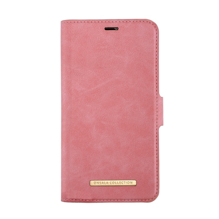 ONSALA Lompakko iPhone 12 Mini Dusty Pink ryhmässä ÄLYPUHELIMET JA TABLETIT / Puhelimen suojakotelo / Apple / iPhone 12 Mini / Kotelo @ TP E-commerce Nordic AB (38-91062)