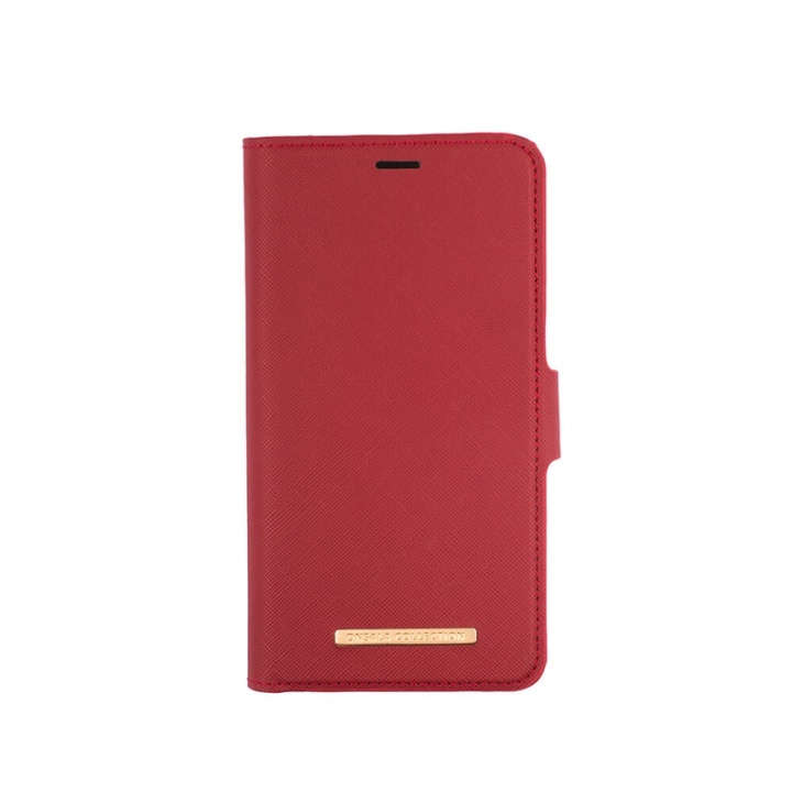 ONSALA Lompakko iPhone 12 Mini Saffiano Red ryhmässä ÄLYPUHELIMET JA TABLETIT / Puhelimen suojakotelo / Apple / iPhone 12 Mini / Kotelo @ TP E-commerce Nordic AB (38-91070)