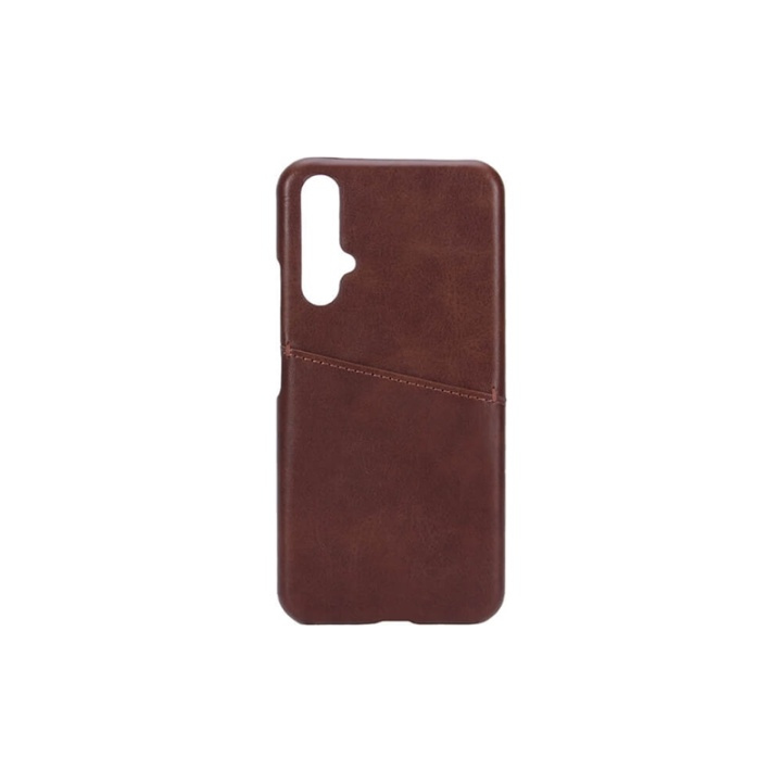 Onsala Mobilskal Brun med Kortfack Huawei Nova 5T ryhmässä ÄLYPUHELIMET JA TABLETIT / Puhelimen suojakotelo / Huawei/Honori @ TP E-commerce Nordic AB (38-91076)