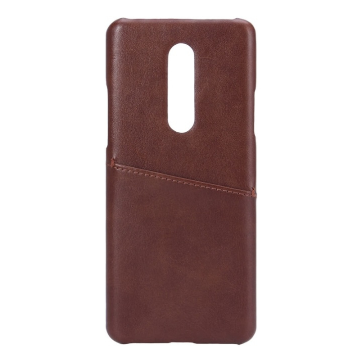 Onsala Mobilskal Brun med Kortfack Oneplus 8 ryhmässä ÄLYPUHELIMET JA TABLETIT / Puhelimen suojakotelo / OnePlus @ TP E-commerce Nordic AB (38-91086)
