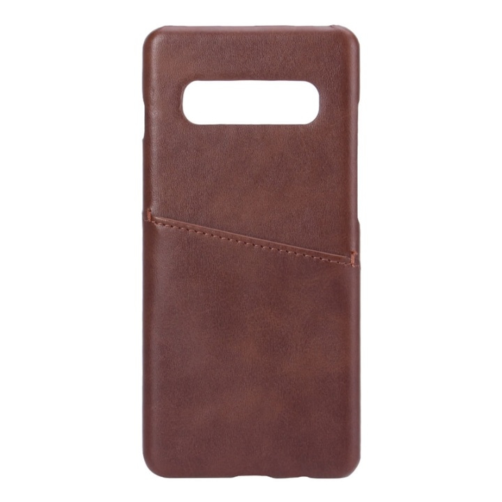 Onsala Mobilskal Brun med Kortfack Samsung S10 Plus ryhmässä ÄLYPUHELIMET JA TABLETIT / Puhelimen suojakotelo / Samsung @ TP E-commerce Nordic AB (38-91093)